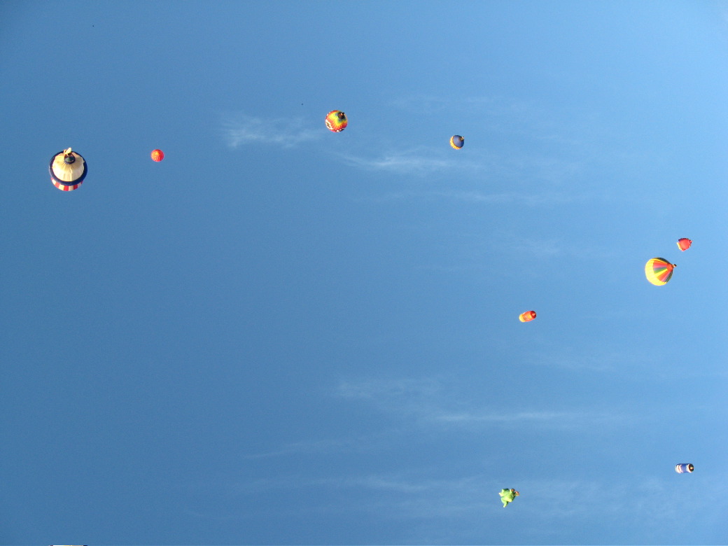 Directly above our heads