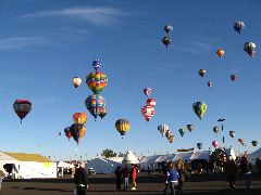 This is an event where balloons sail down and attempt to grab a prize on the end of a pole