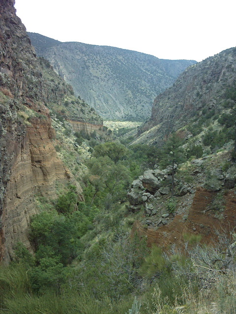 Focus on the striations -- that's actually not sandstone, but a formation of ancient lava