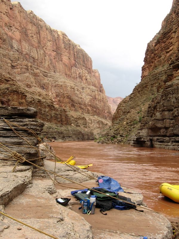 Camp at The Ledges, after the rain storm
