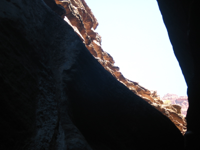 Blacktail Canyon, looking up