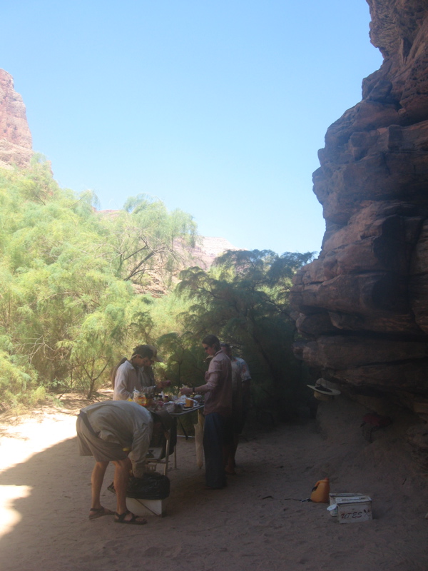 Lunch!  Our guides work tireless to build an impressive lunch spread