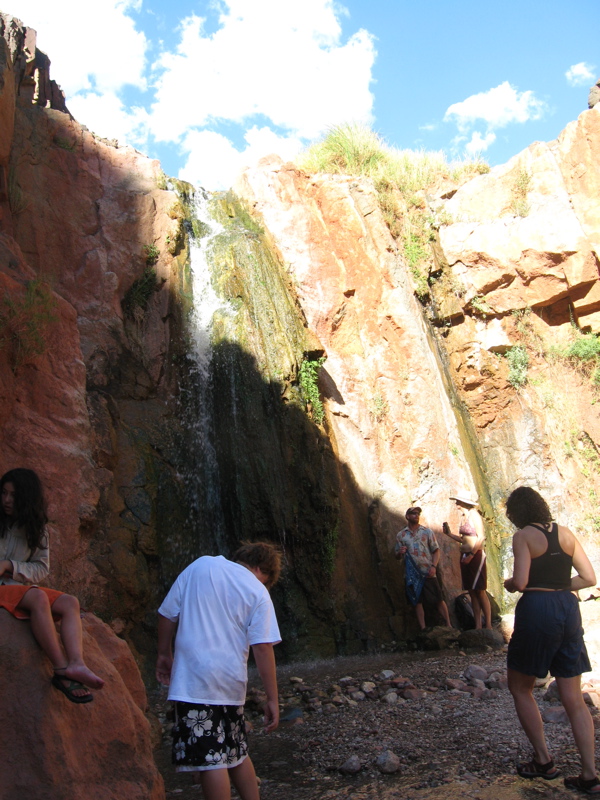 This waterfall makes a great shower