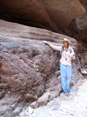 Alexis (a guide) describes the Great Unconformity 