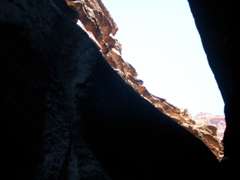 Blacktail Canyon, looking up
