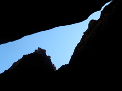 Blacktail Canyon, looking up