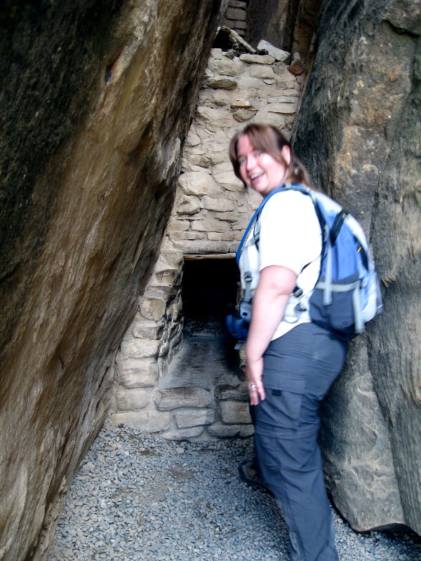 We had to exit through this hole