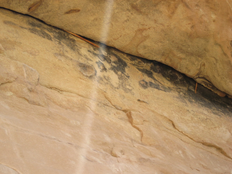 Puebloans mark whether the rock is about to fall